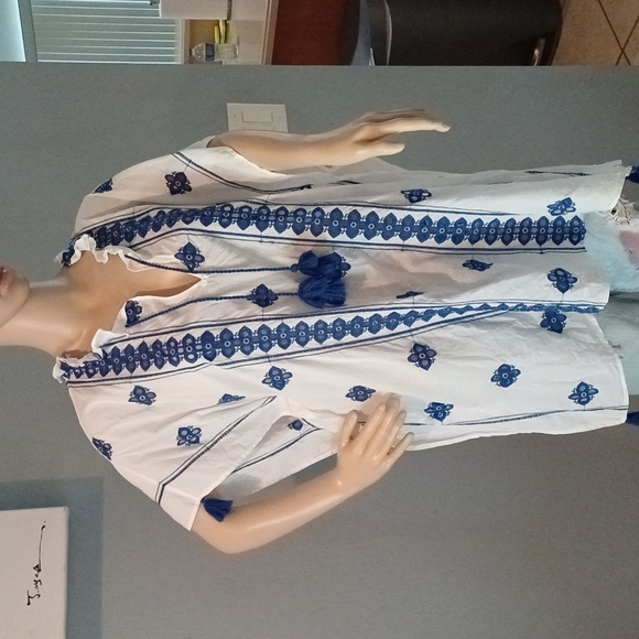 🔥🔥🔥J. CREW embroidered tassel cotton tunic M India - Picture 13 of 13